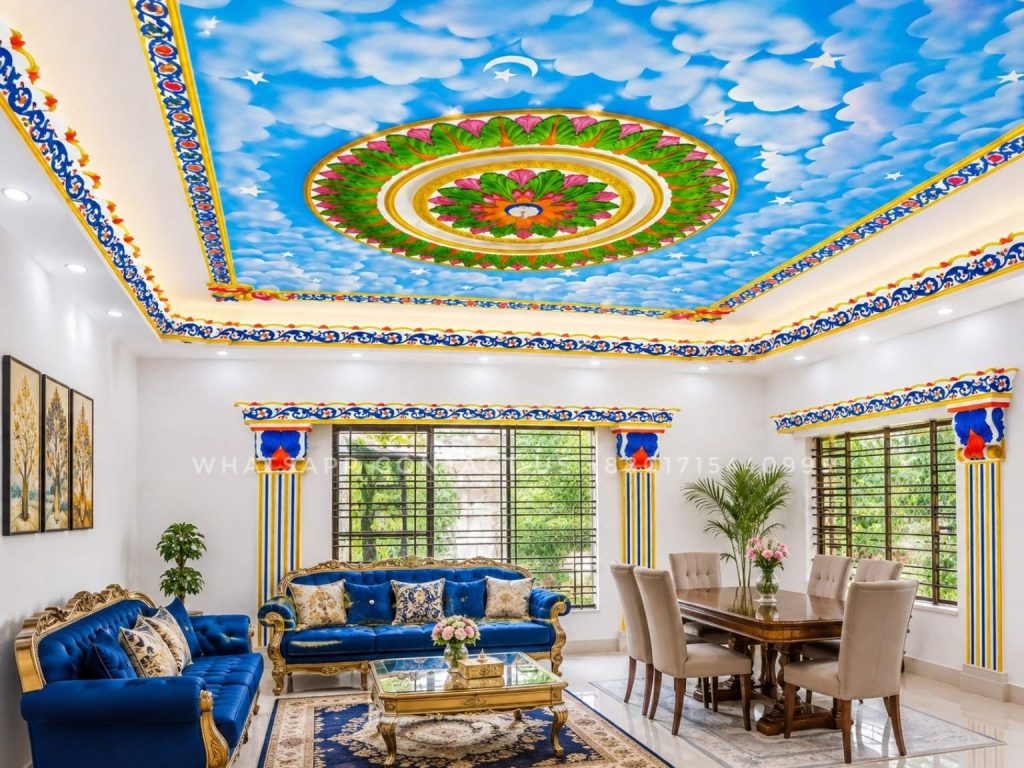Gypsum Cornice with LED Lighting