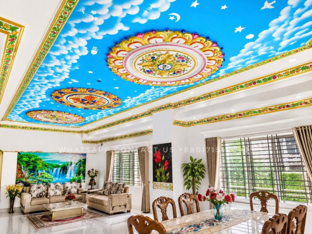 Elegant Gypsum Cornice Design