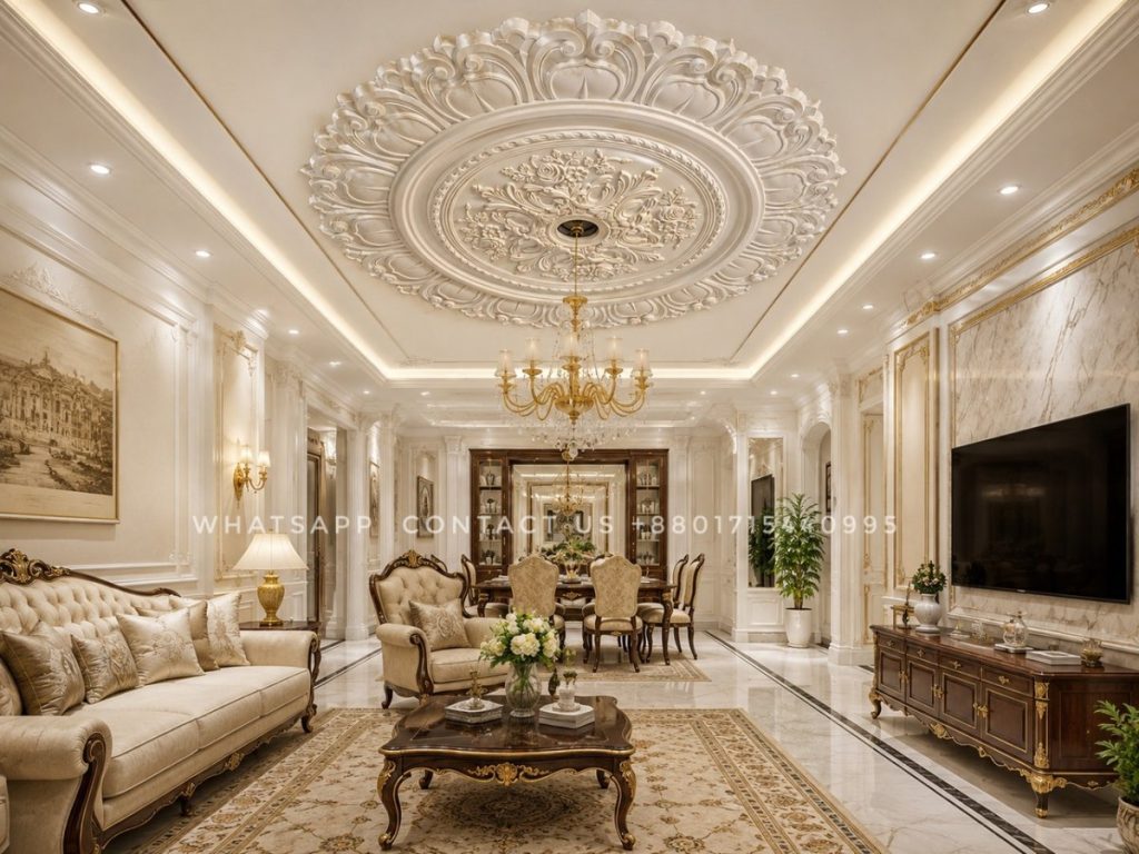 Premium Gypsum Plain Ceiling Design