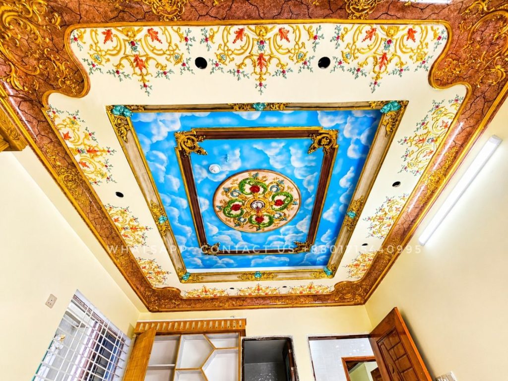 Elegant Gypsum Victorian Ceiling Design