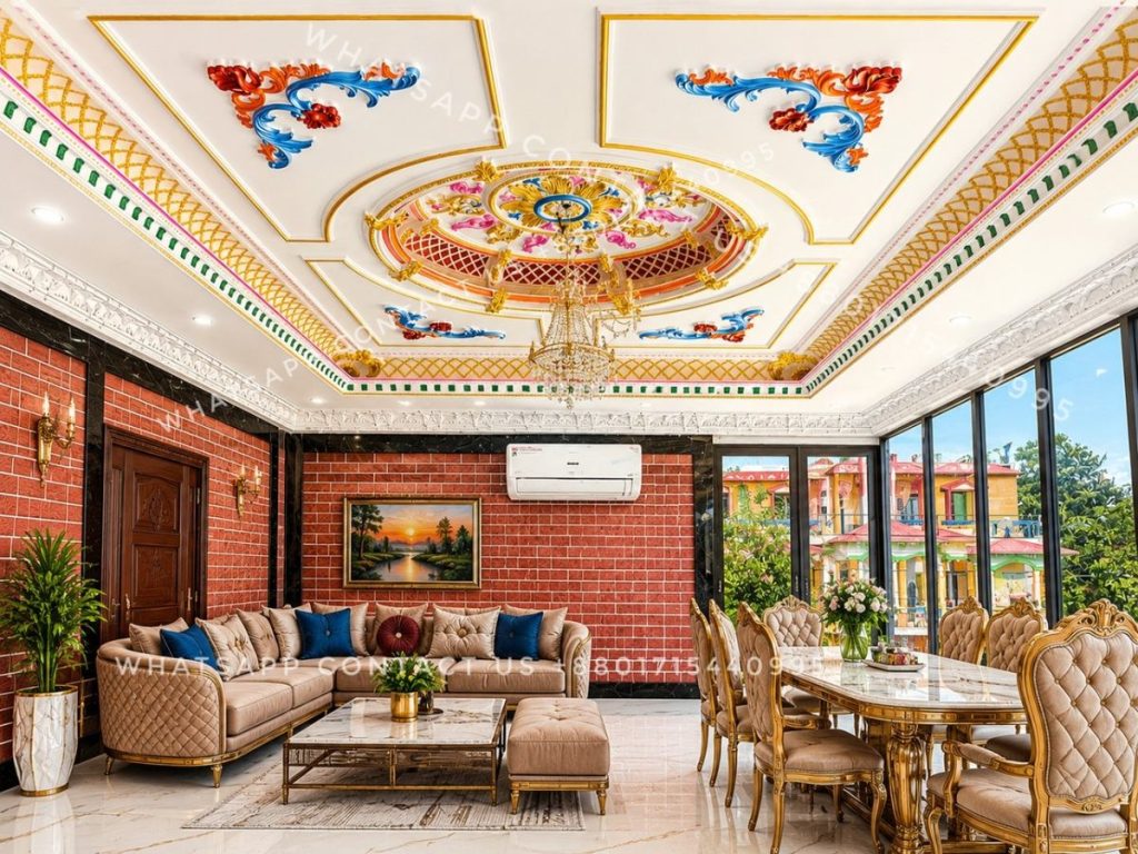 Premium Gypsum Victorian Ceiling Design