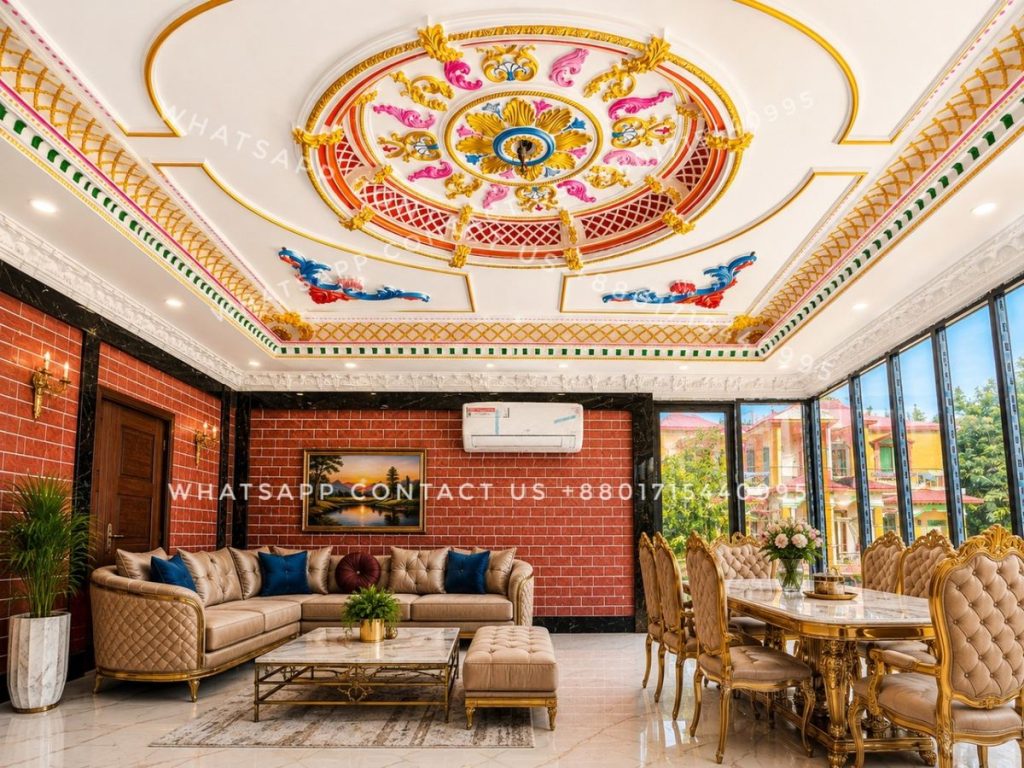 Modern Gypsum Victorian Ceiling Design