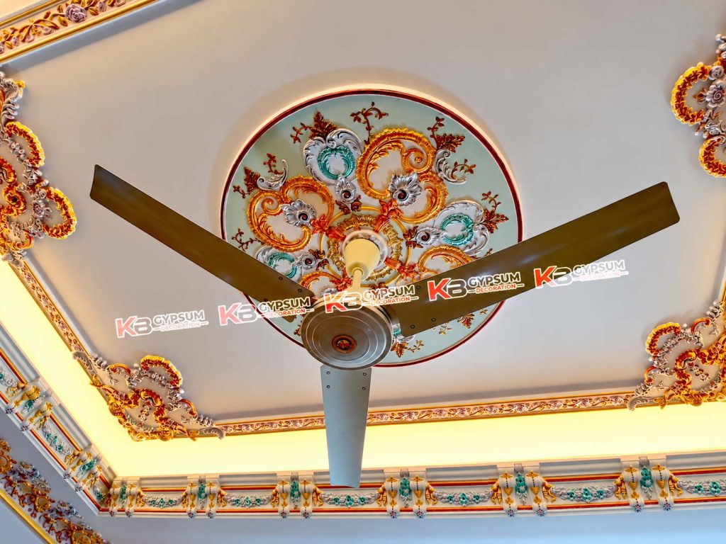 40-inch Gypsum Ceiling Rose Design